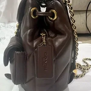 Coach | Bags | Coach Tabby Brown And Gold Quilted Leather  display picture 2